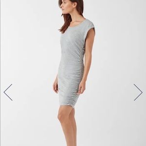 Splendid Grey Ruched Dress